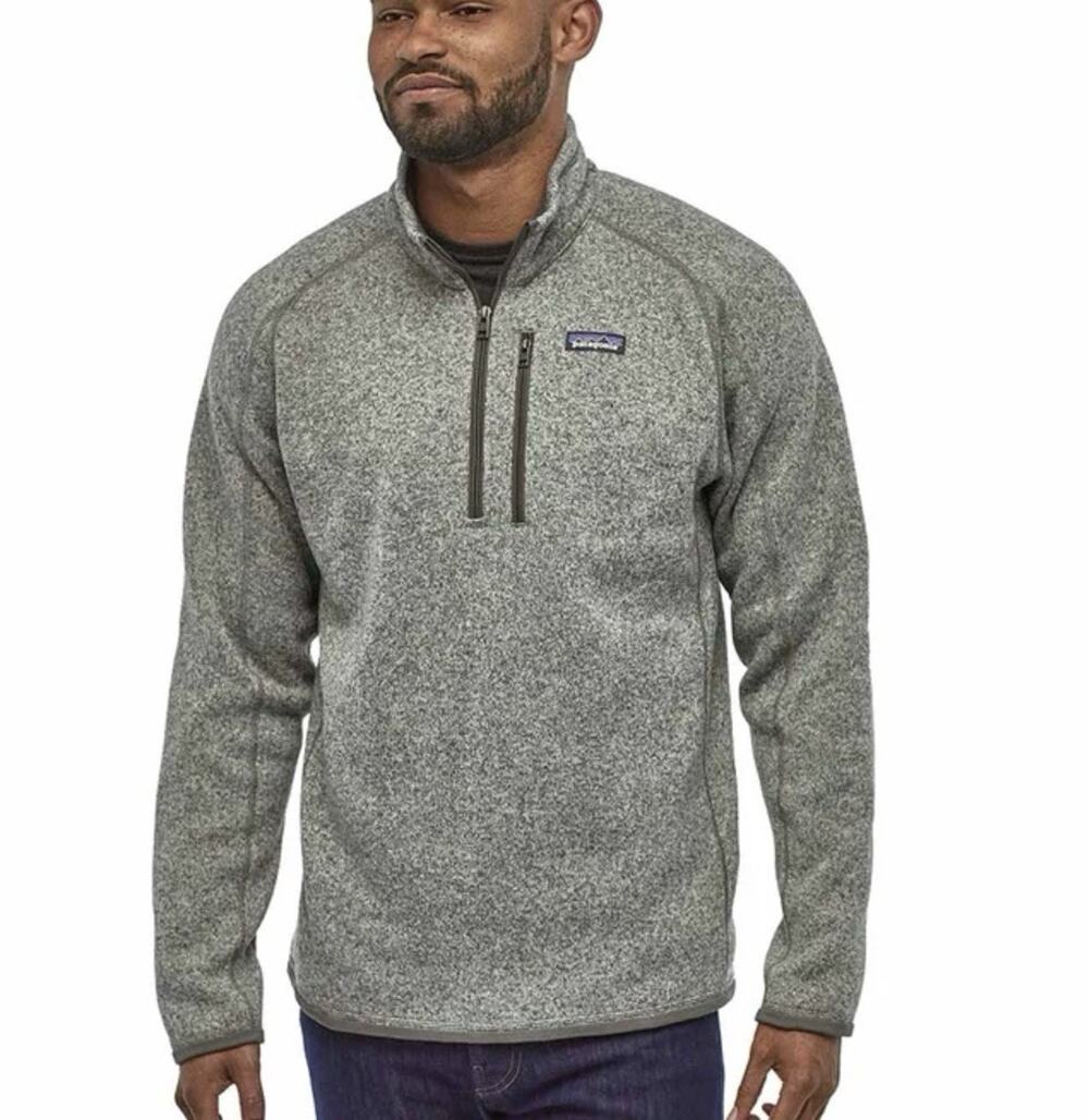 Patagonia Better Sweater 1/4 Zip Mens SMALL Gray Pullover Outdoors